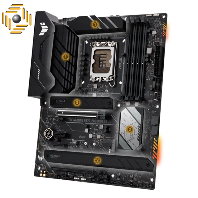 مادربرد ایسوس TUF GAMING H670-PRO WIFI D4