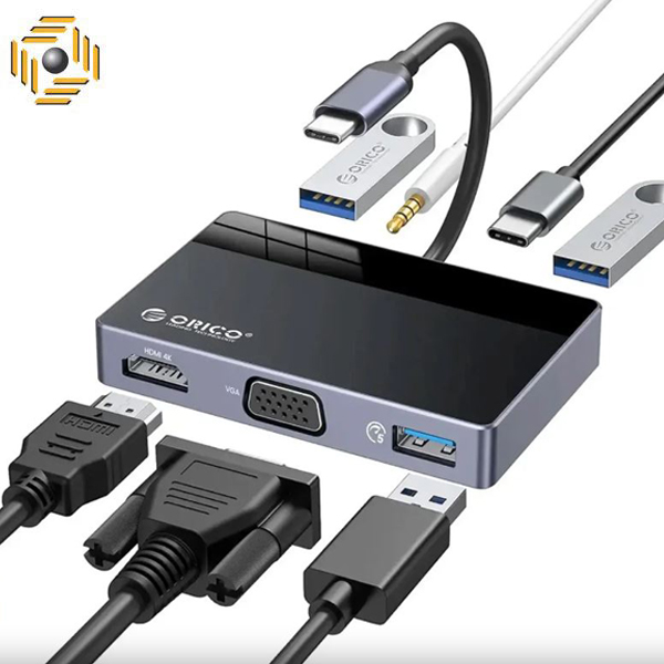 هاب تایپ سی اوریکو ORICO مدل DM-7TS با 7 پورت