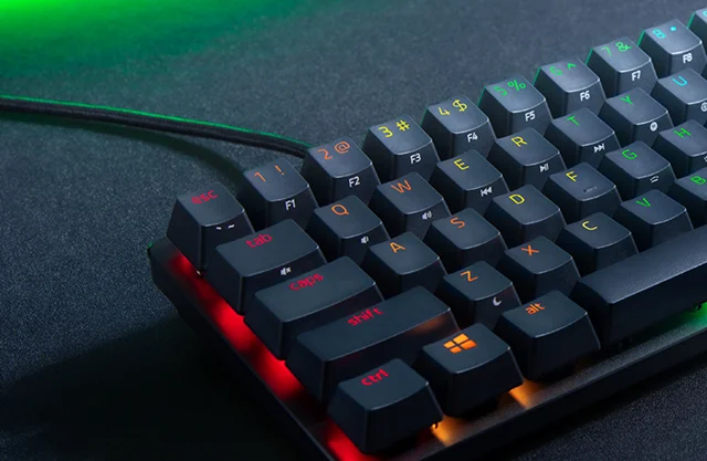 کیبورد ریزر مدل Huntsman Mini Purple Optical Switch Clicky