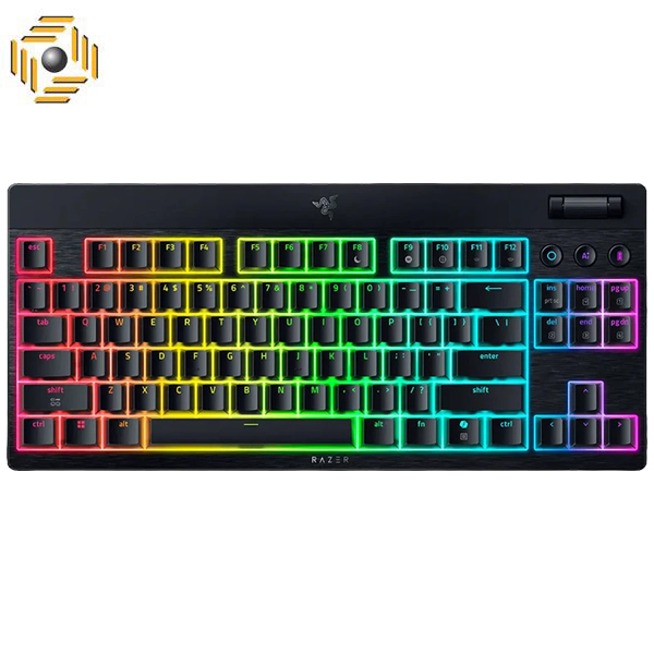 کیبورد بی سیم گیمینگ مکانیکال ریزر BlackWidow V4 TKL HyperSpeed