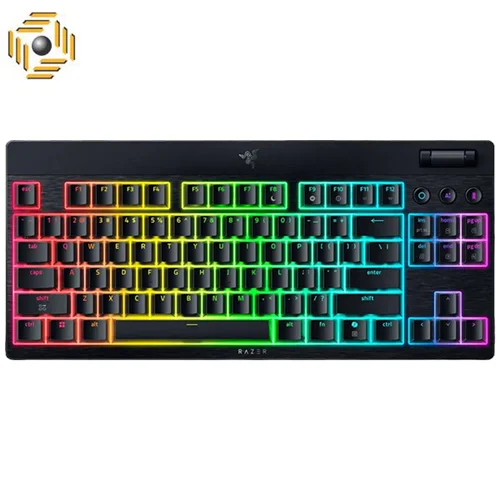 کیبورد بی سیم گیمینگ مکانیکال ریزر BlackWidow V4 TKL HyperSpeed