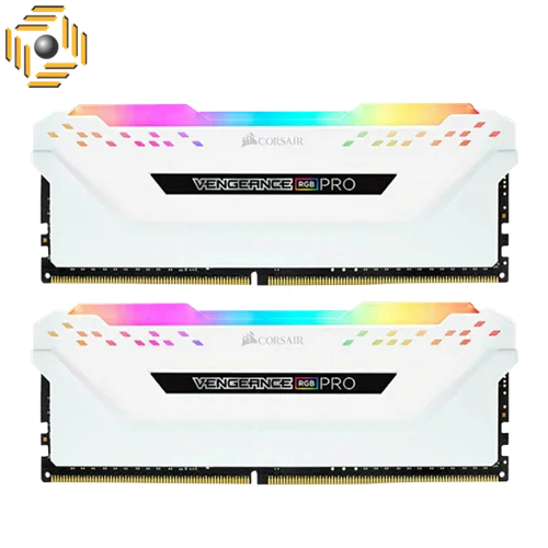 رم کورسیر VENGEANCE RGB PRO 16GB (8x2) 3600MHz CL18 White