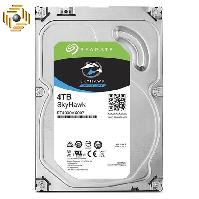 هارددیسک اینترنال سیگیت مدل SkyHawk ST4000VX007 ظرفیت 4 ترابایت(ویژه دوربین مدار بسته)