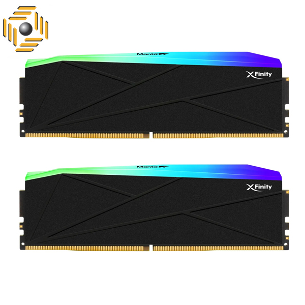 رم V-COLOR Manta XFinity RGB 32GB Dual 6000MHz CL36 - Black