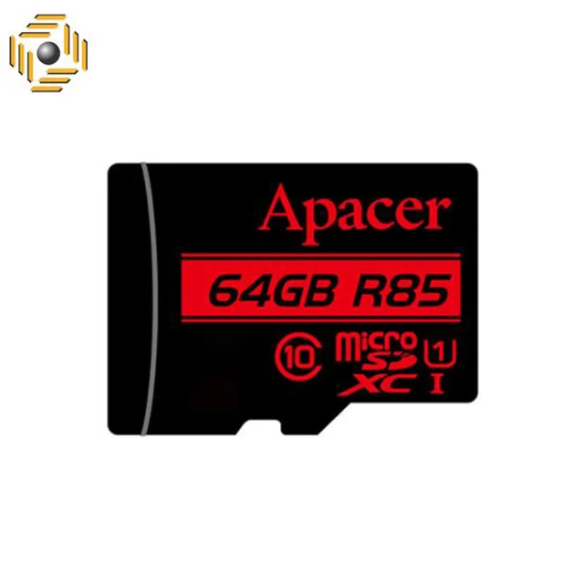 کارت حافظه microSDXC اپیسر مدل AP64G کلاس 10 استاندارد UHS-I U1 سرعت 85MBps ظرفیت 64 گیگابایت