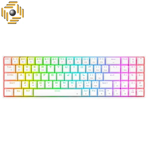 کیبورد بی سیم مکانیکال گیمینگ ردراگون Zed Pro K627P WNS WHITE