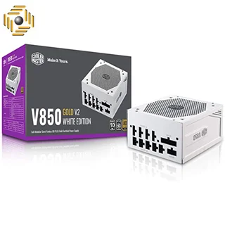 منبع تغذیه کامپیوتر کولر مستر مدل V850 GOLD V2 WHITE EDITION