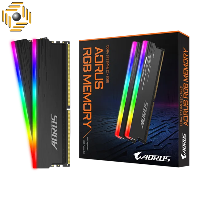 رم دسکتاپ DDR4 دو کاناله 3333 مگاهرتز CL19 گیگابایت مدل AORUS RGB  ظرفیت 16 گیگابایت