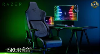 صندلی گیمینگ ریزر ISKUR Green
