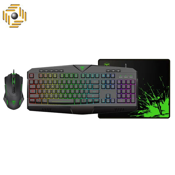 باندل کیبورد و موس و موس پدگیمینگ تی دگر T-TGS006