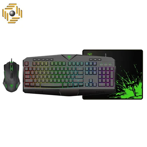 باندل کیبورد و موس و موس پدگیمینگ تی دگر T-TGS006