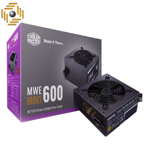 منبع تغذیه کامپیوتر کولر مستر مدل MWE BRONZE 600-V2