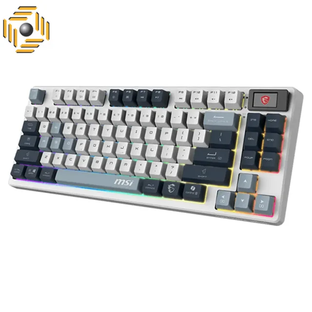کیبورد مکانیکال گیمینگ ام اس آی FORGE GK600 TKL SKY RGB