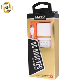 شارژر دیواری الدینیو مدل DL-AC50 همراه با کابل microUSB