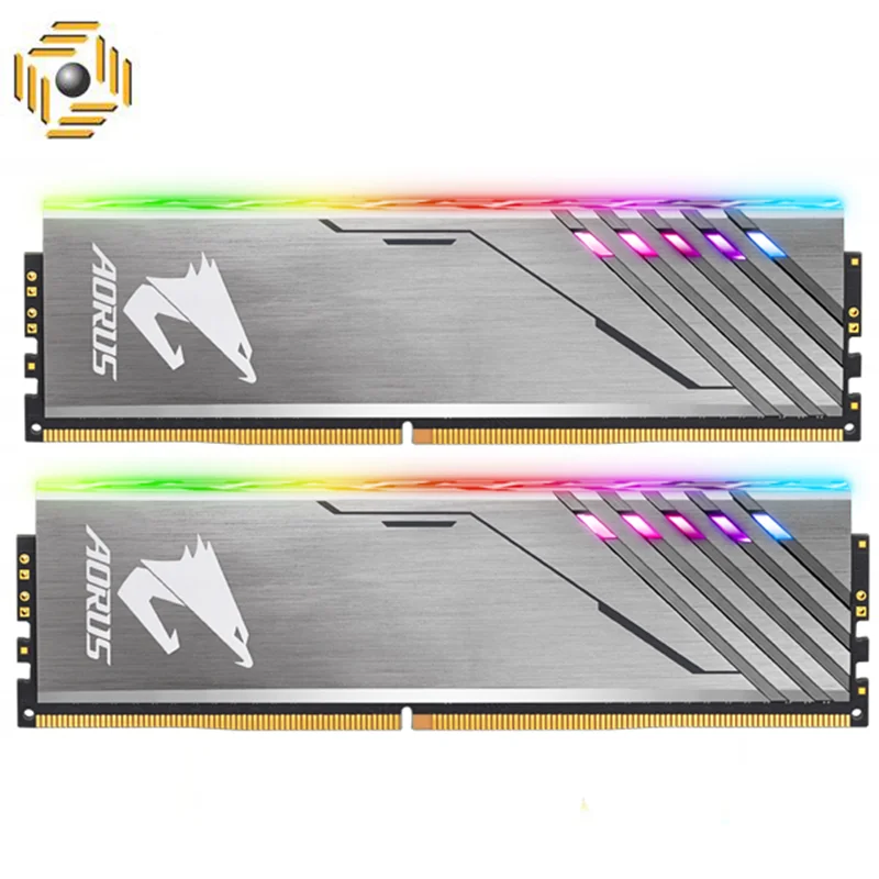 رم دسکتاپ DDR4 دو کاناله 3200 مگاهرتز CL16 گیگابایت مدل (AORUS RGB (With Demo Kit)  ظرفیت 16 گیگابایت