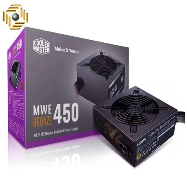 منبع تغذیه کامپیوتر کولر مستر مدل MWE Bronze 450