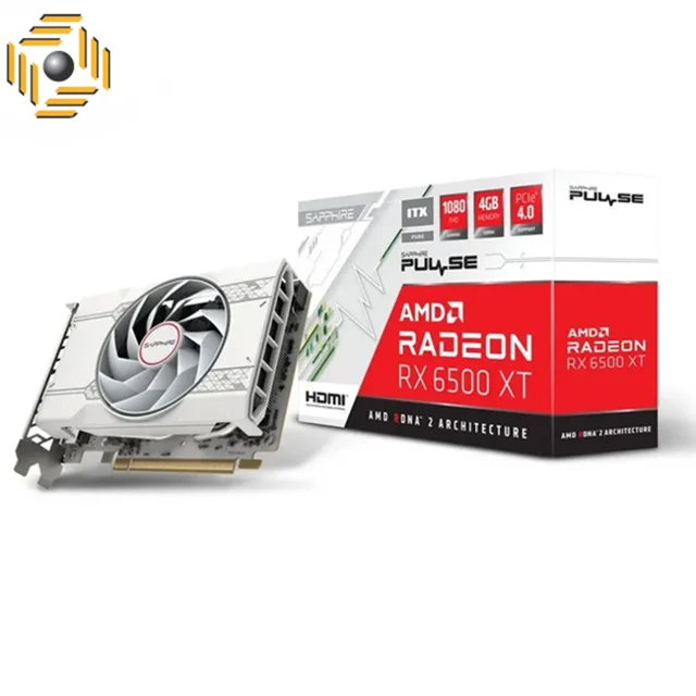 کارت گرافیک سافایر مدل PULSE AMD Radeon RX 6500 XT ITX PURE 4GB