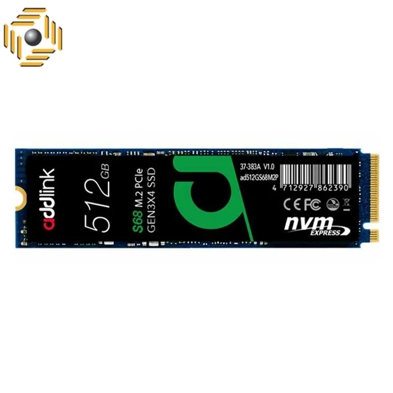 حافظه اس اس دی 512 گیگابایتی ادلینک مدل S68 512GB NVMe PCIe Gen3x4 M.2 2280