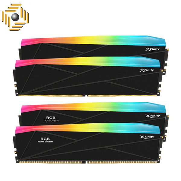 رم V-COLOR Manta XFinity RGB SCC KIT 2+2 32GB Dual 7200MHz CL34 - Black