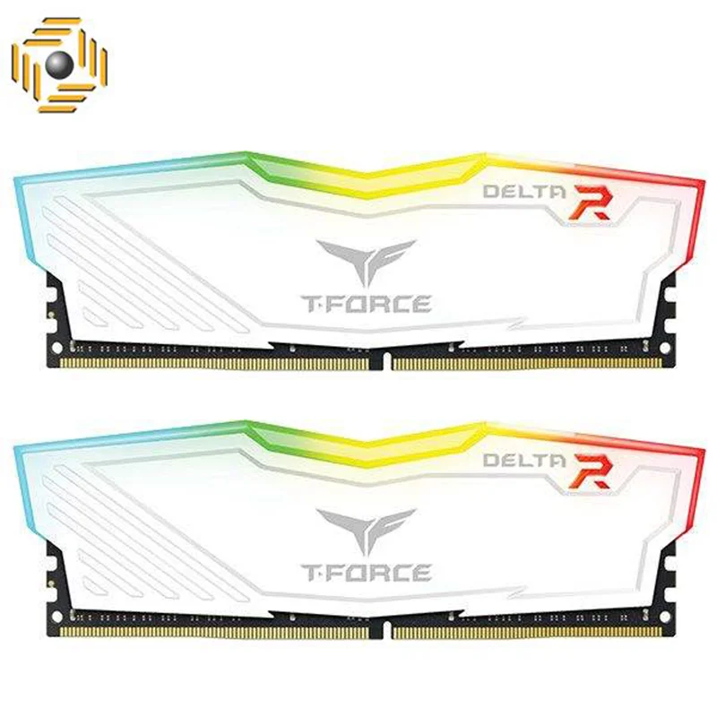 رم دسکتاپ DDR4 دو کاناله 3200 مگاهرتزCL16 تیم گروپ مدل T-Force Delta RGB ظرفیت 16 گیگابایت