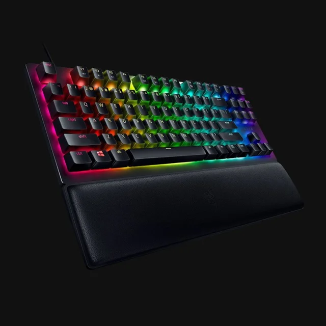 کیبورد اپتیکال گیمینگ ریزر Huntsman V2 TKL Purple Switch