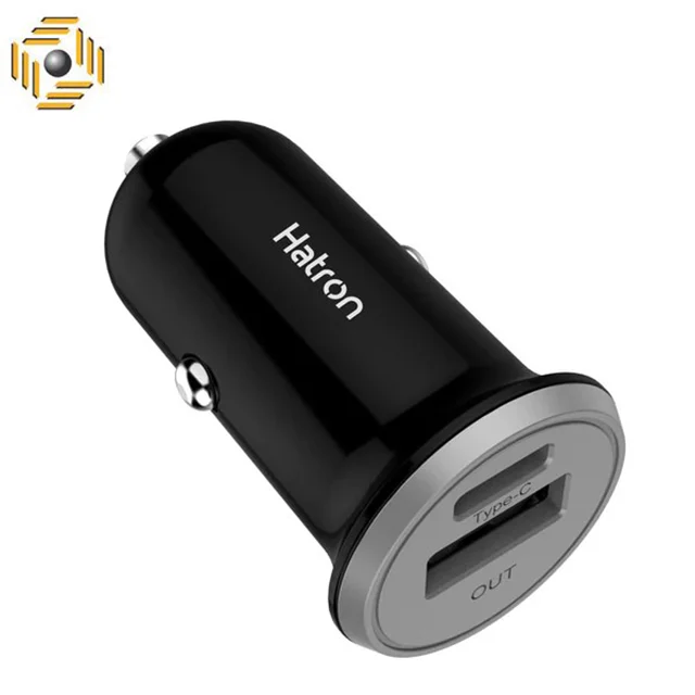 شارژر فندکی 18 وات هترون مدل HCC2181PQ به همراه کابل USB-C