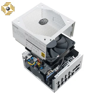 منبع تغذیه کامپیوتر کولر مستر مدل V850 GOLD V2 WHITE EDITION