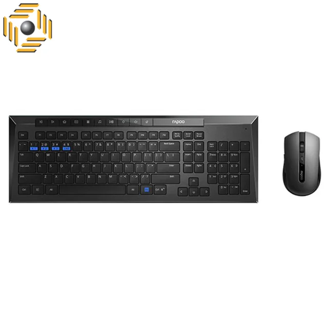 کیبورد و ماوس بی سیم رپو مدل 8200M