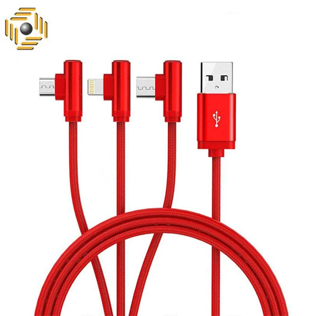 کابل تبدیل USB به لایتنینگ/microUSB/USB-C اوریکو مدل H3S-12 طول 1.2 متر
