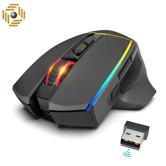 موس بی سیم گیمینگ ردراگون AXE M814 PRO RGB