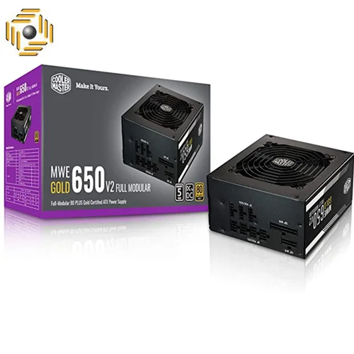 منبع تغذیه کامپیوتر کولر مستر مدلMWE GOLD 650 V2