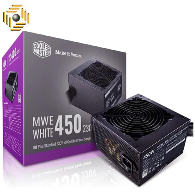 منبع تغذیه کامپیوتر کولر مستر مدل MWE white 450