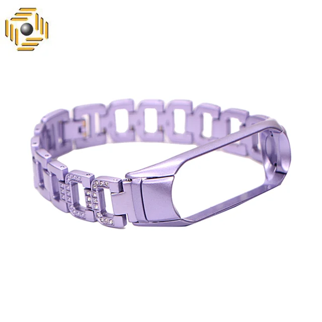 بند مدل نگین مناسب برای مچ بند هوشمند شیائومی mi band 3/4