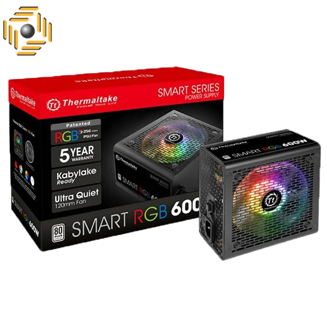 منبع تغذیه کامپیوتر ترمالتیک مدل Smart Pro RGB 600W