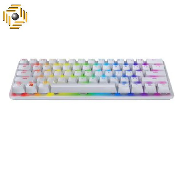 کیبورد ریزر مدل Huntsman Mini Mercury  Purple Optical Switch Clicky White