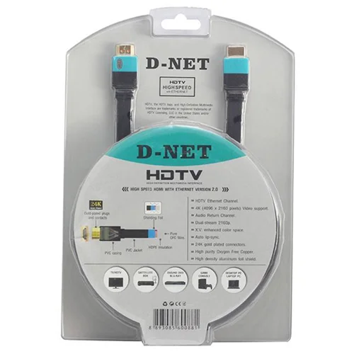 کابل HDMI دی-نت مدل HDTV 2.0 طول 3 متر