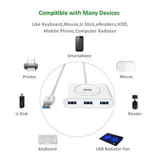هاب USB 3.0 چهار پورت یوگرین مدل 20283