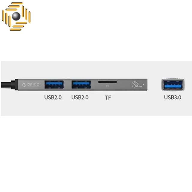 هاب سه پورت USB-C اوریکو مدل AH-12F