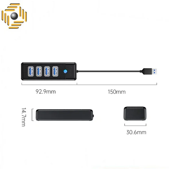 هاب USB3.0 چهار پورت مدل ORICO PW4U-U3