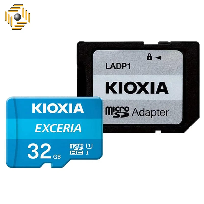 کارت حافظه‌ microSDHC کیوکسیا مدل EXCERIA کلاس 10 استاندارد UHS-I U1 سرعت 100MBps ظرفیت 32 گیگابایت به همراه آداپتور SD