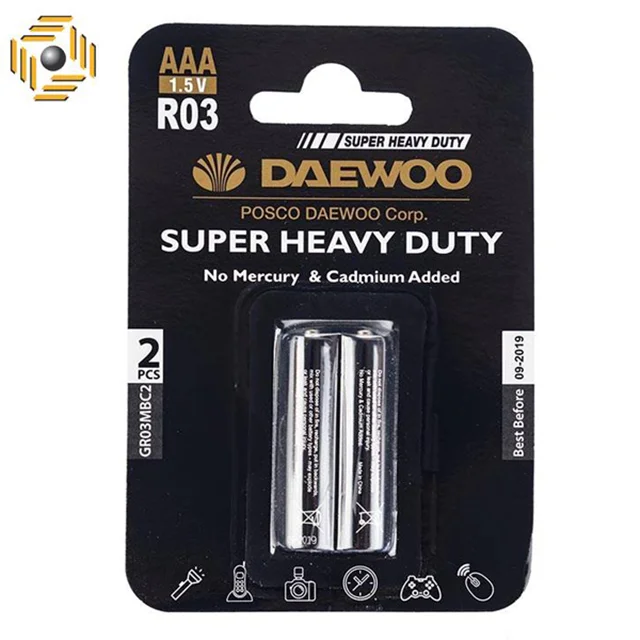 باتری قلمی دوو مدل Super Heavy Duty بسته 2 عددی