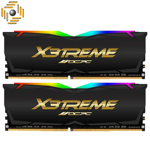 رم او سی پی سی دسکتاپ DDR4 دو کاناله 4000 مگاهرتز CL19 مدل X3 RGB LABEL BLACKظرفیت 32 گیگابایت