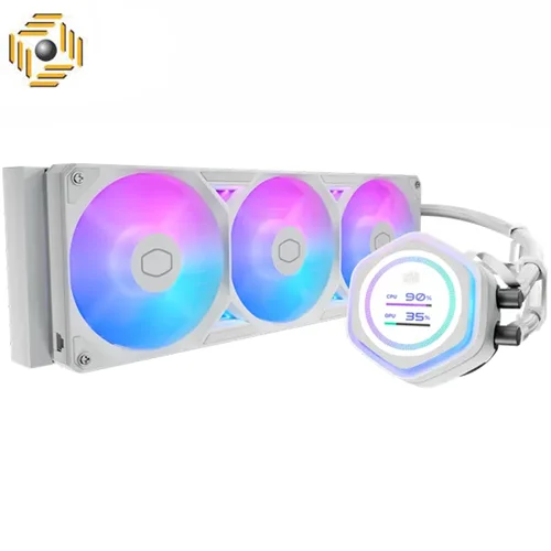 خنک کننده مایع پردازنده کولر مستر MasterLiquid Atmos II 360 LCD White Edition