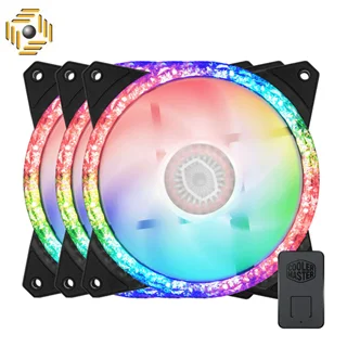 فن کیس کولر مستر MASTERFAN MF120 PRISMATIC بسته 3 عددی