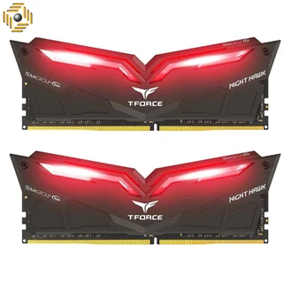 رم دسکتاپ DDR4 دو کاناله 3200 مگاهرتز CL16 تیم گروپ مدل T-Force Night Hawk ظرفیت 32 گیگابایت