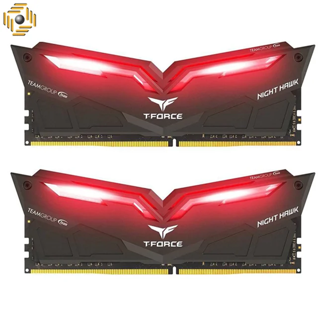 رم دسکتاپ DDR4 دو کاناله 3200 مگاهرتز CL16 تیم گروپ مدل T-Force Night Hawk ظرفیت 32 گیگابایت