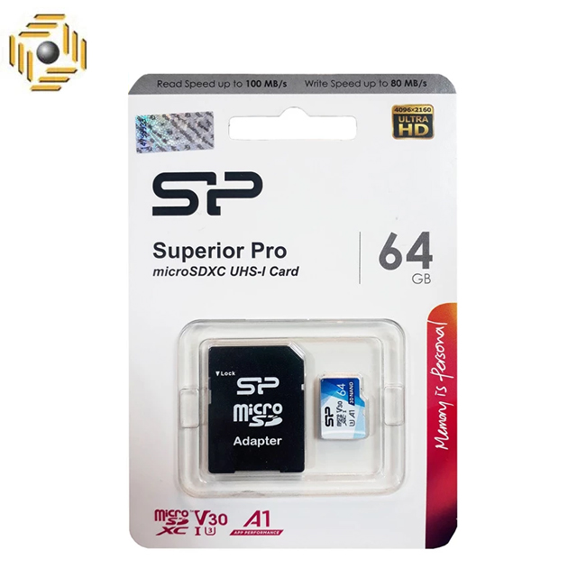 کارت حافظه سیلیکون پاور مدل Golden Series Superior XC ظرفیت 64 گیگابایت