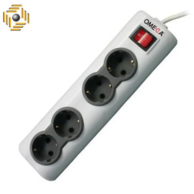 رابط برق 4 خانه 1.5 متر امگا مدل OMEGA R4000