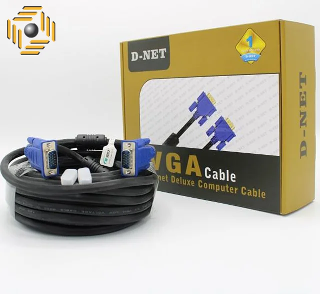 کابل VGA دی-نت مدل Deluxe Computer Cable طول 10 متر (پک دار)