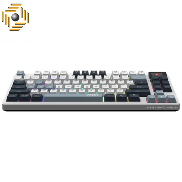 کیبورد مکانیکال گیمینگ ام اس آی FORGE GK600 TKL SKY RGB